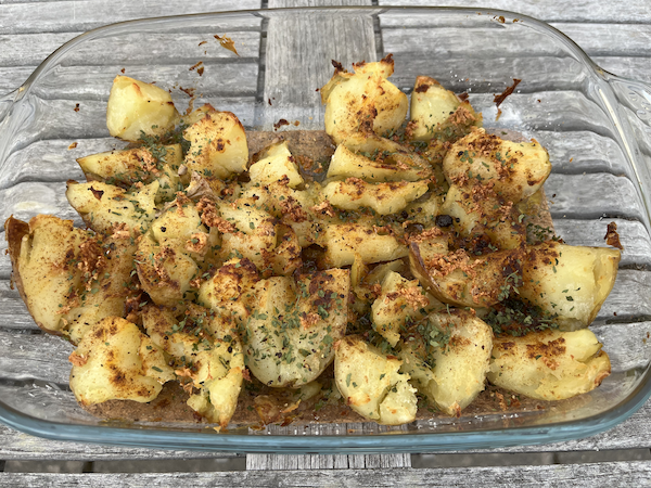 Smashed potatoes